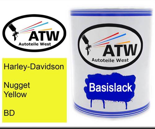 Harley-Davidson, Nugget Yellow, BD: 1L Lackdose, von ATW Autoteile West.